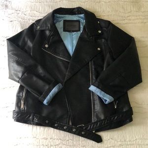ModCloth Ci Sono Faux Leather Motorcycle Jacket 1X
